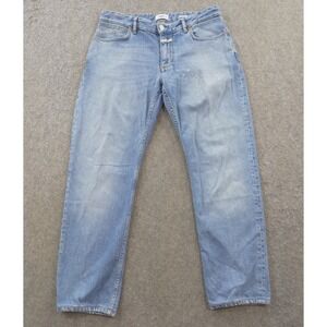 Closed Jeans Womens 32 Blue Boyfriend Mid Rise Zip Fly Candiani Denim Italy